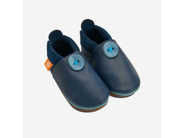 Orangenkinder Lederschuhe Amigo blau