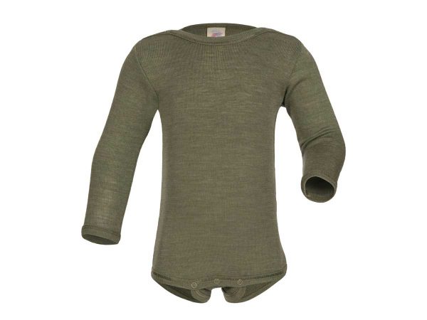 Engel Baby Body langarm olive