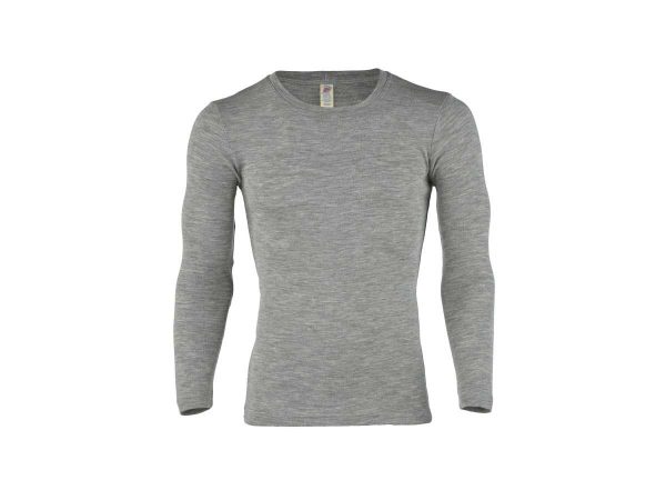 Engel Herren Shirt langarm grau