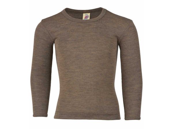 Engel Kinder shirt langarm walnuss