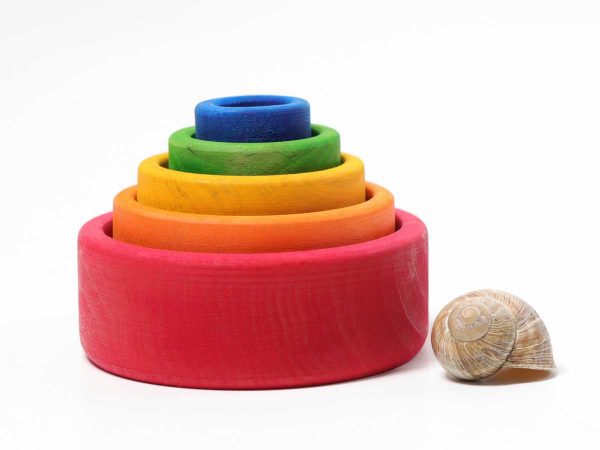 Grimms Schälchenset Regenbogen rot