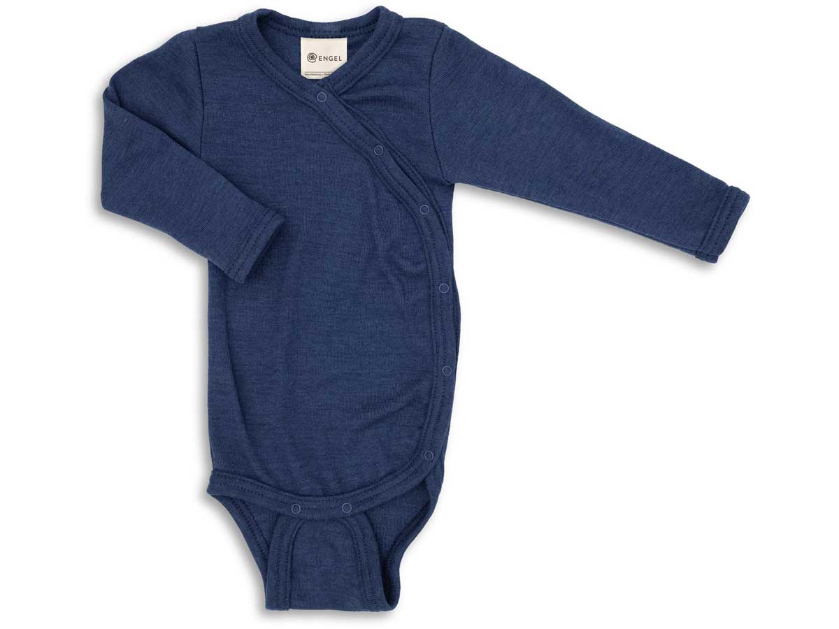 Engel Baby Wickelbody langarm marine