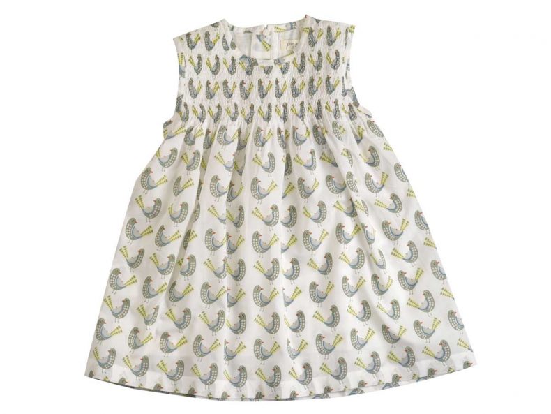 Pigeon Kleid / Sleeveless Smok Dress