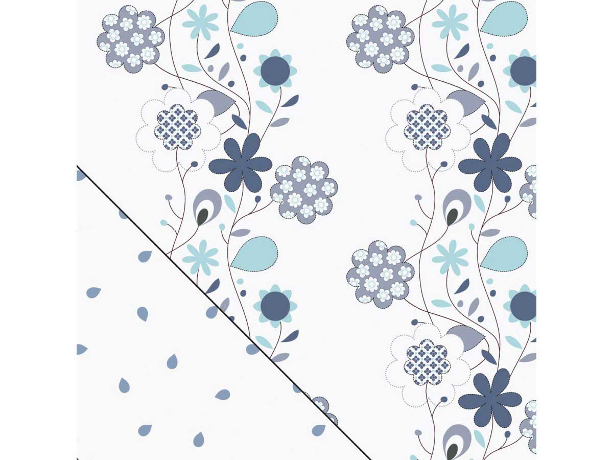 Theraline Stillkissenbezug Yinnie Floral blau