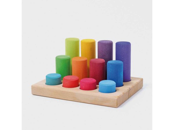 Grimms Steckspiel Kleine Walzen Regenbogen