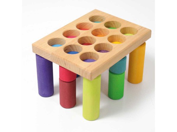 Grimms Steckspiel Kleine Walzen Regenbogen