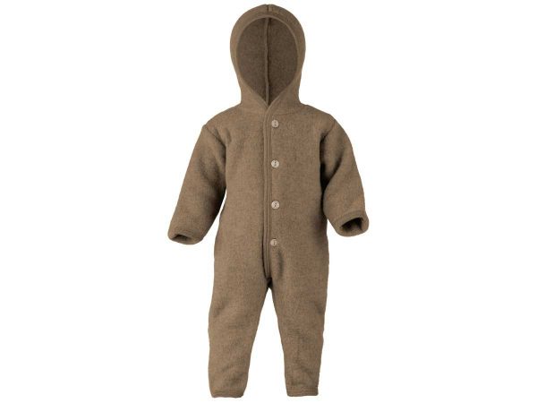 Engel Overall mit Kapuze und Holzknöpfen
