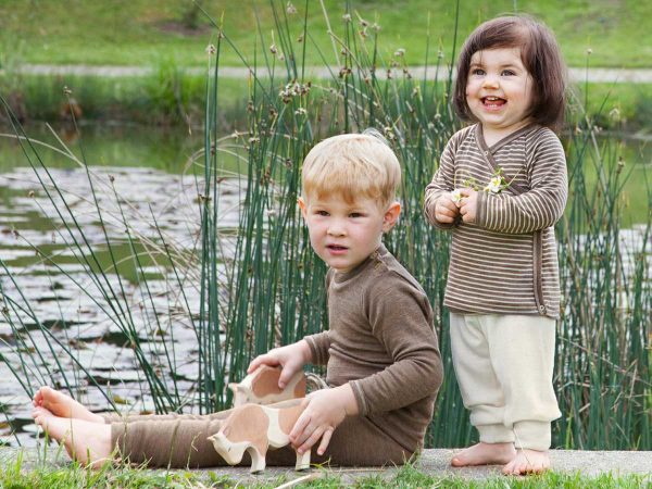 Engel Baby Shirt langarm mit Stehkragen