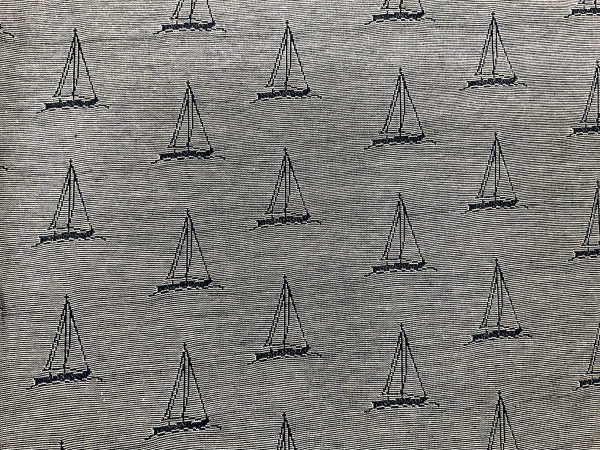 Westfalenstoffe Jacquard Segelboot