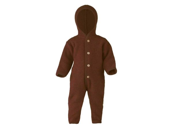 Engel Wollfleece Overall mit Kapuze