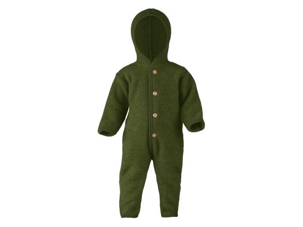 Engel Wollfleece Overall mit Kapuze