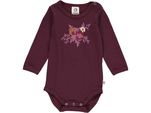 Müsli Baby Body langarm Bloomy print