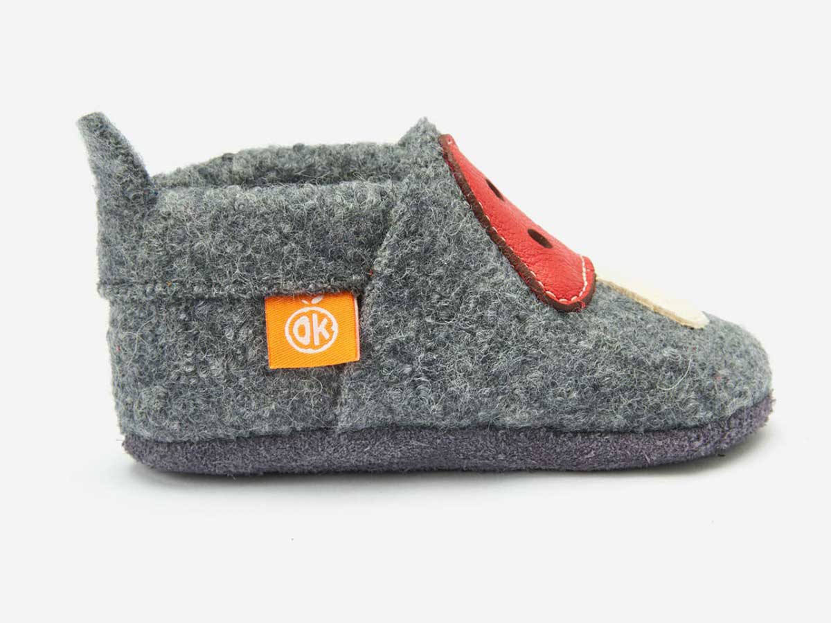 Orangenkinder Hausschuhe Wolli Glückspilz