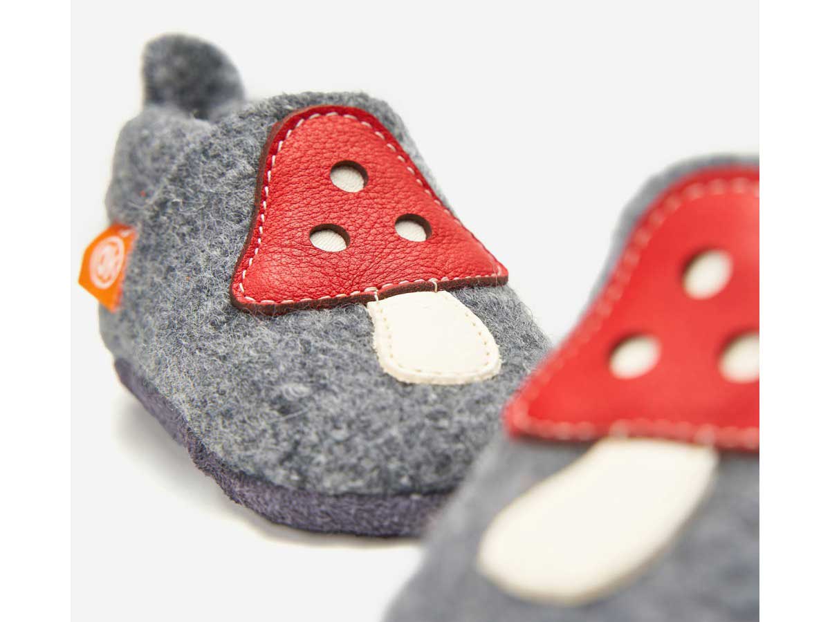 Orangenkinder Hausschuhe Wolli Glückspilz