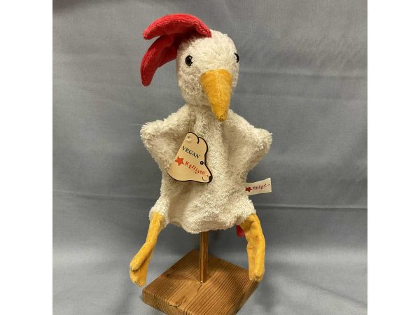 Kallisto Handpuppe Gockel vegan