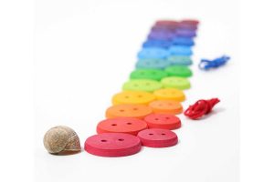 Grimms Regenbogen Holzknöpfe