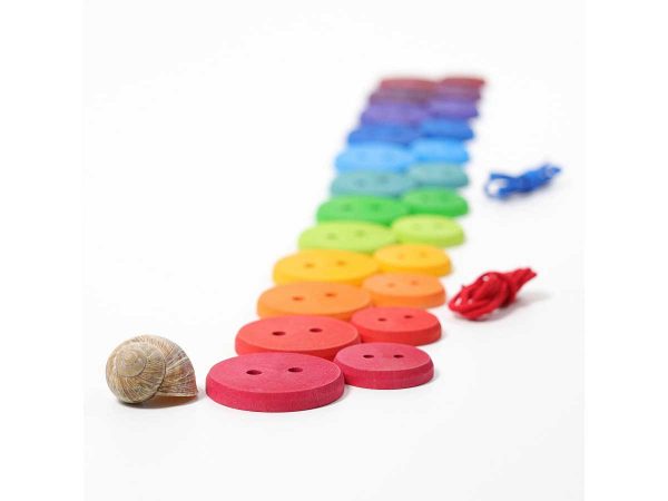 Grimms Regenbogen Holzknöpfe