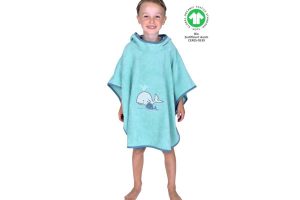 Wörner Badeponcho mit Kapuze Walfamilie