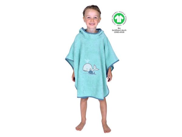Wörner Badeponcho mit Kapuze Walfamilie