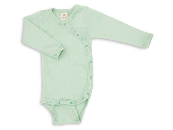 Engel Baby Wickelbody langarm mint