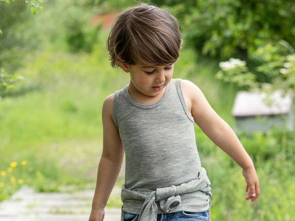 Engel Kinder Wolle Seide Achselhemd