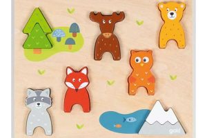 Goki Einlegepuzzle Waldtiere