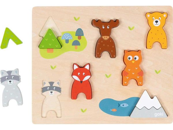 Goki Einlegepuzzle Waldtiere