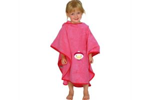 Wörner Bade Poncho Ente pink
