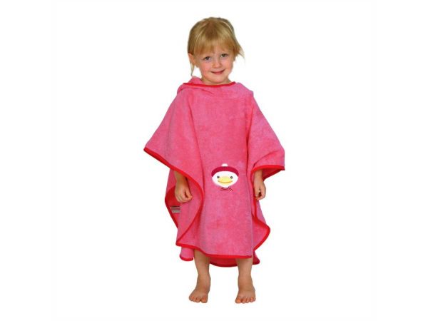 Wörner Bade Poncho Ente pink