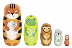 Goki Matroschka Puppen Tiger Tavi mit Freunde