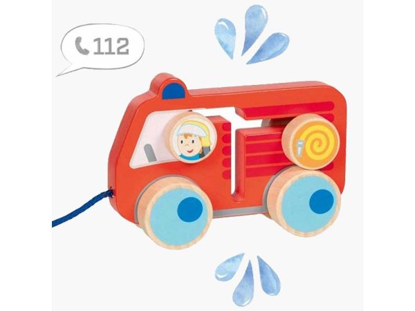 Goki Ziehfahrzeug Feuerwehr