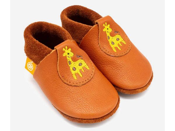 Orangenkinder Lederschuhe Gisela das Giräffchen
