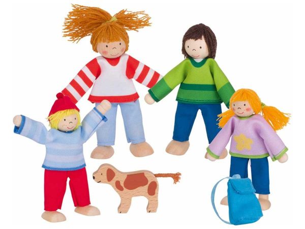 Goki Biegepuppen Camping Familie