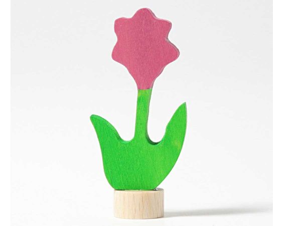 Grimms Steckfigur Blume rosa