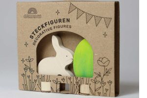 Grimms Steckfigur Osterset BATIK grün