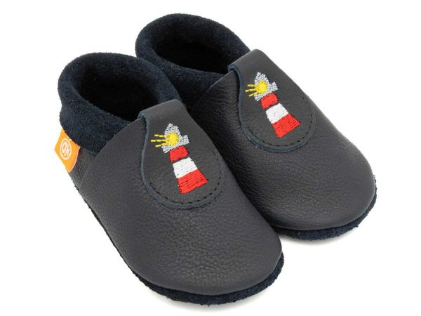 Orangenkinder Hausschuhe Lenny der Leuchtturm
