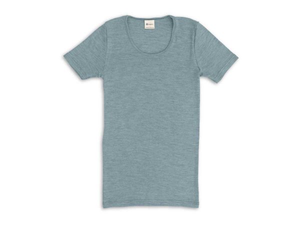 Engel Damen Shirt kurzarm blau