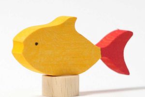 Grimms Steckfigur Fisch gelb