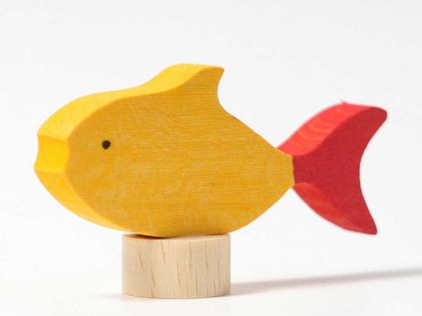 Grimms Steckfigur Fisch gelb