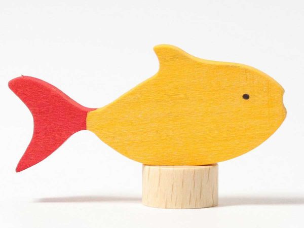 Grimms Steckfigur Fisch gelb