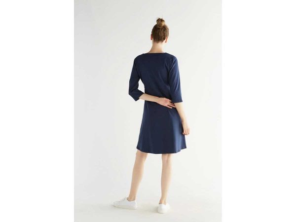 Leela Cotton Damen V-Neck Kleid