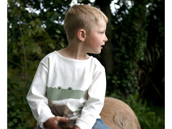 Pigeon Kinder Shirt langarm Krokodil