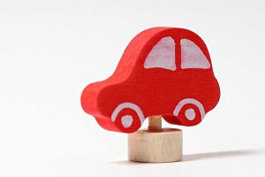 Grimms Steckfigur rotes Auto