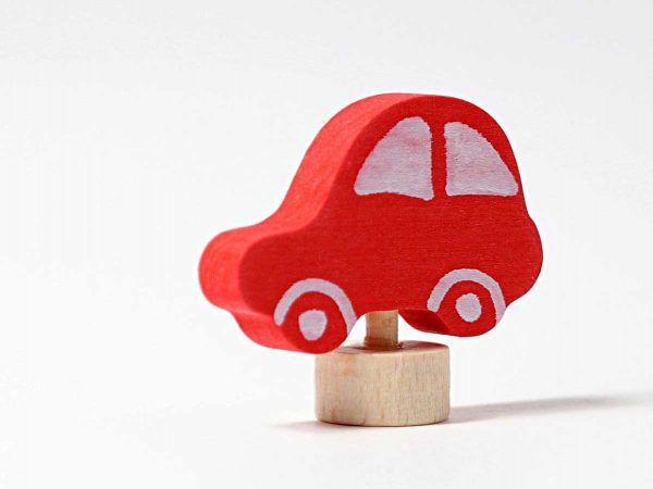 Grimms Steckfigur rotes Auto