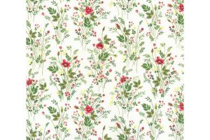 Westfalenstoffe Florenz Farn mit Blumen