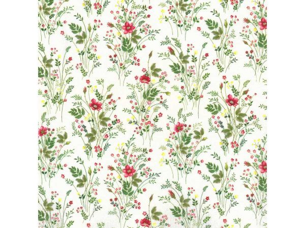 Westfalenstoffe Florenz Farn mit Blumen