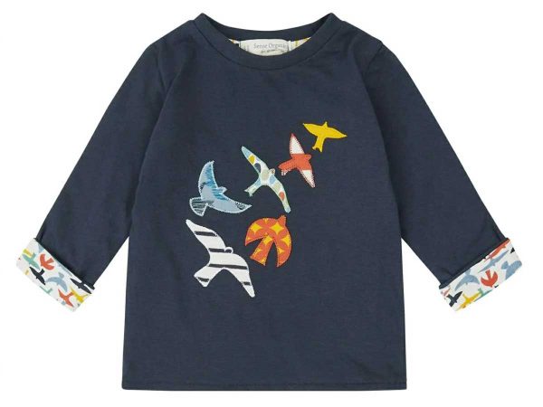 Sense Organics FELIX Wendeshirt Vögel