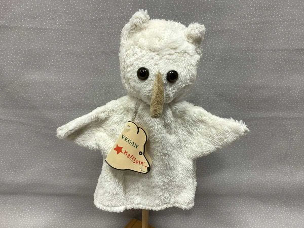 Kallisto Handpuppe Eule weiss