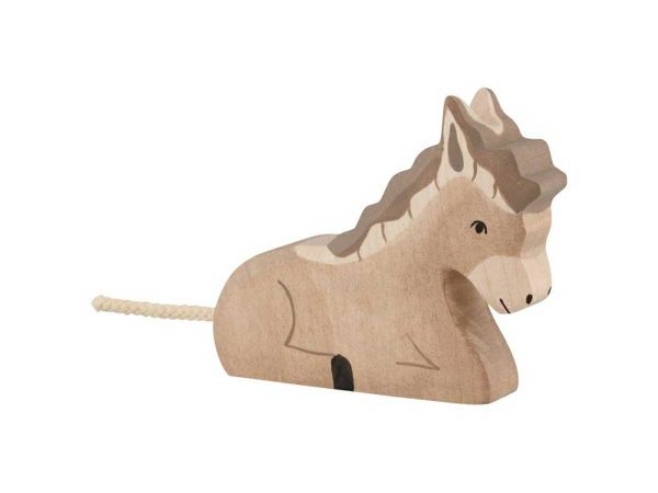 HOLZTIGER Esel liegend