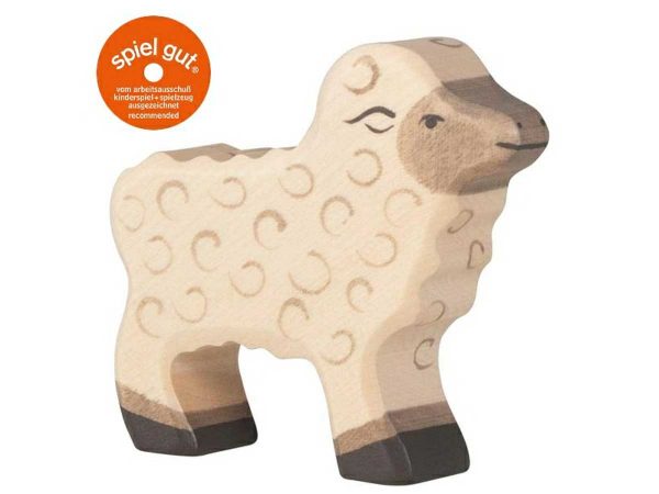 HOLZTIGER Schaf hell stehend